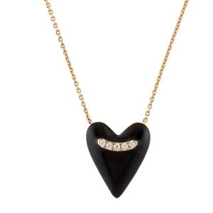 Sold OUT black mejuri heart necklace ❤️